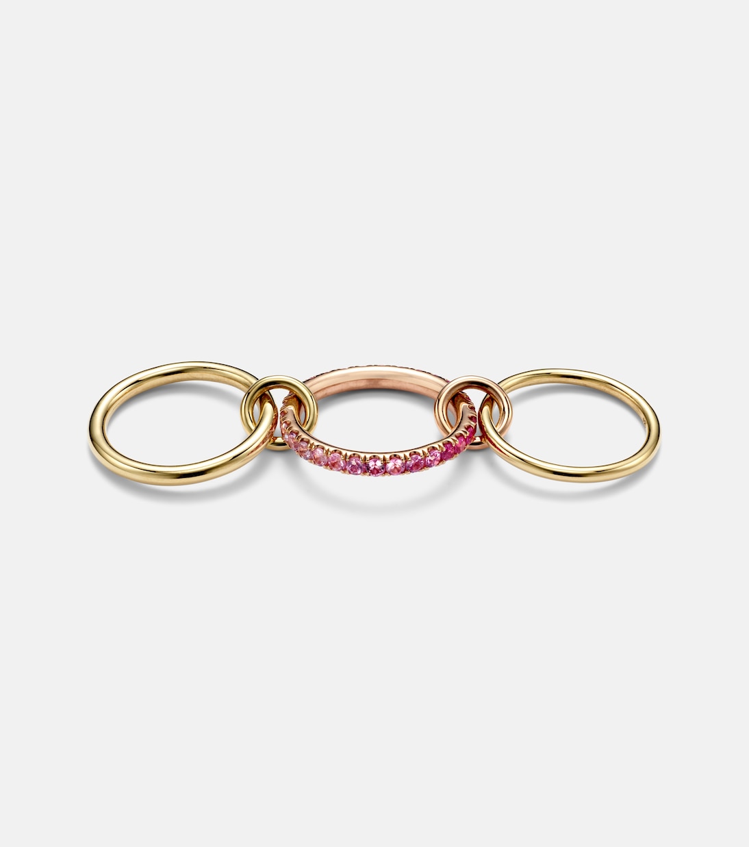 Anello Petunia in oro rosa 18kt e oro rosa 18kt con zaffiri | Spinelli Kilcollin