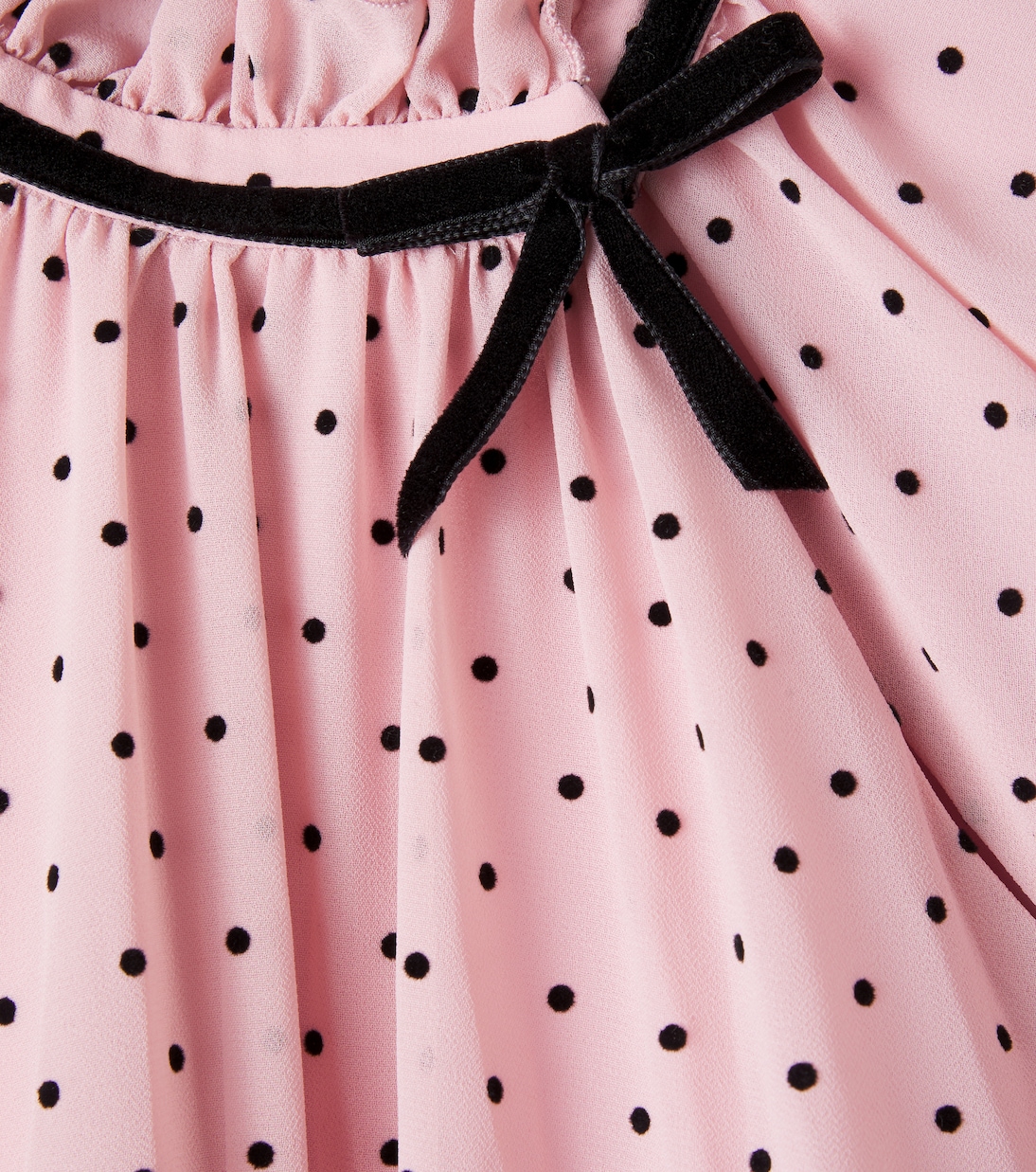Vestido con volantes y lunares | Monnalisa