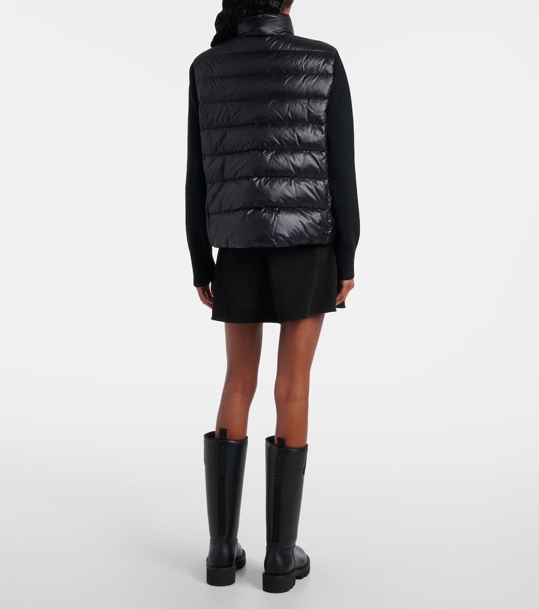 Daunenjacke mit Strick | Moncler