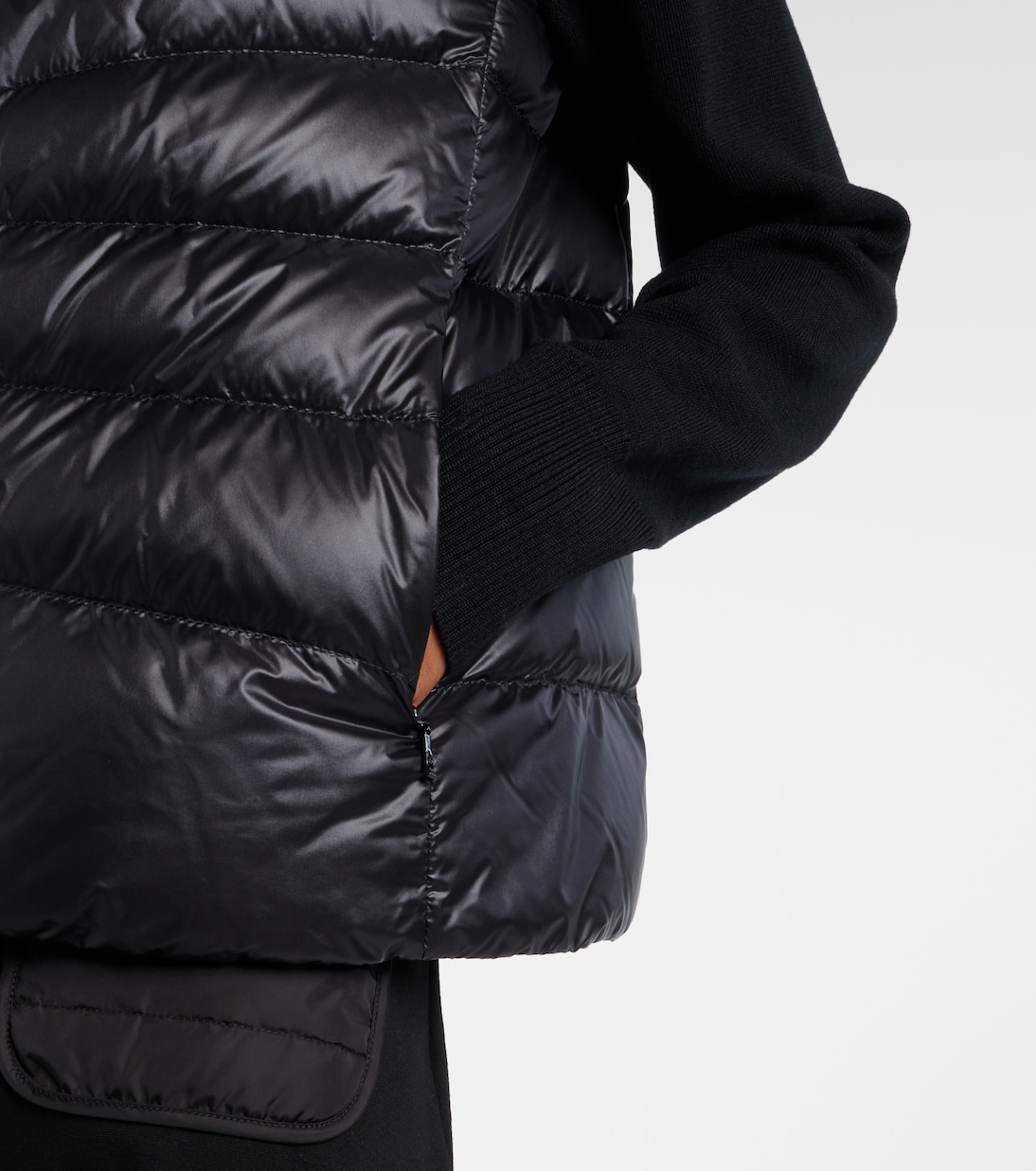 Daunenjacke mit Strick | Moncler