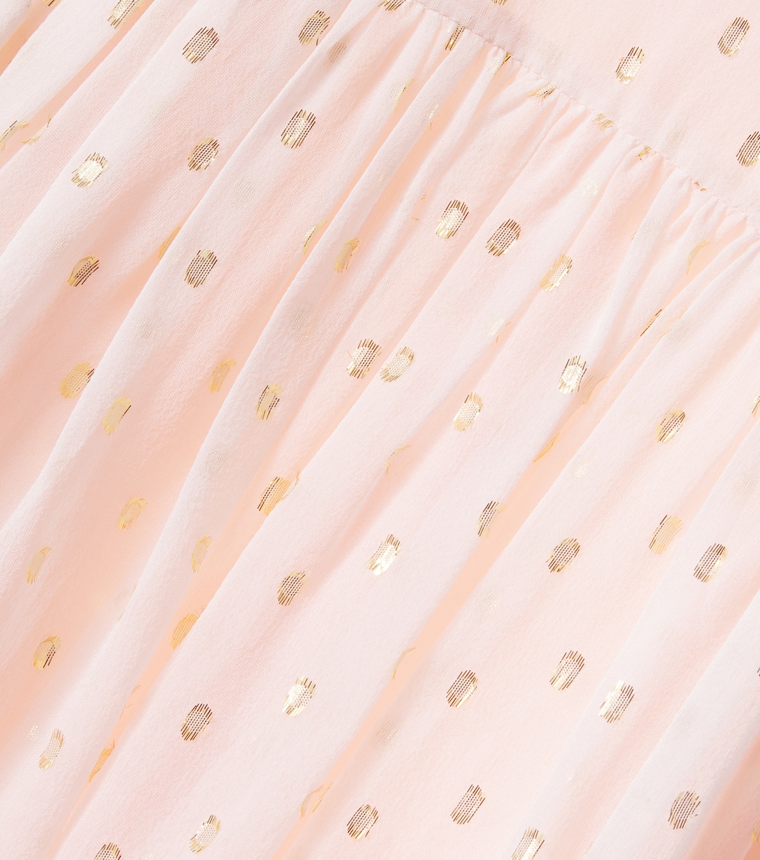 Polka-dot ruffled silk-blend dress | Chloé Kids