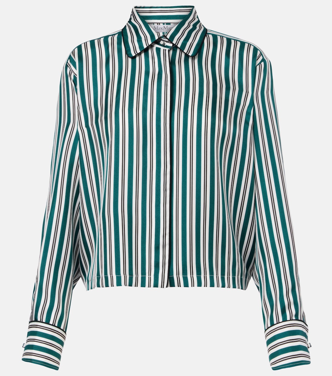 Chemise Brama rayée en soie | Max Mara