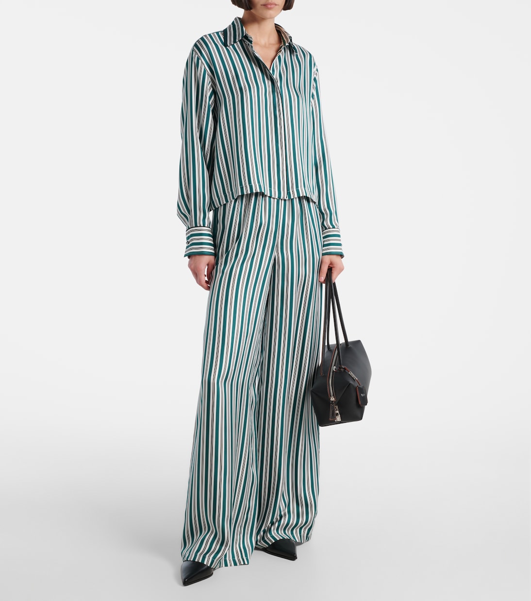 Chemise Brama rayée en soie | Max Mara