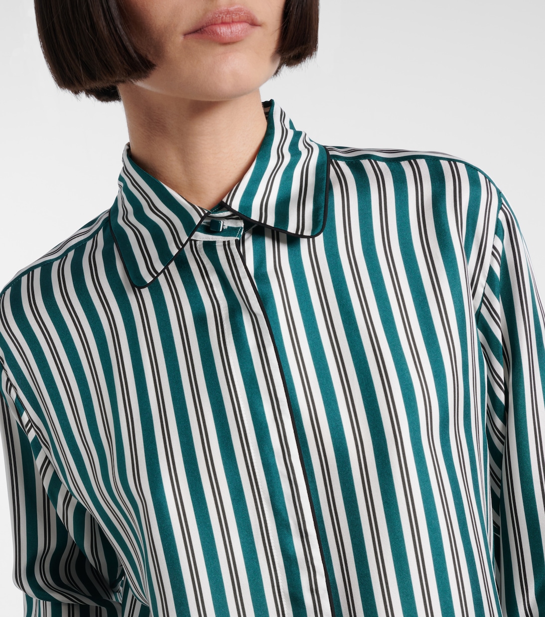 Chemise Brama rayée en soie | Max Mara