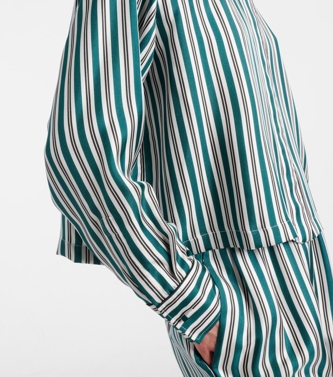 Chemise Brama rayée en soie | Max Mara
