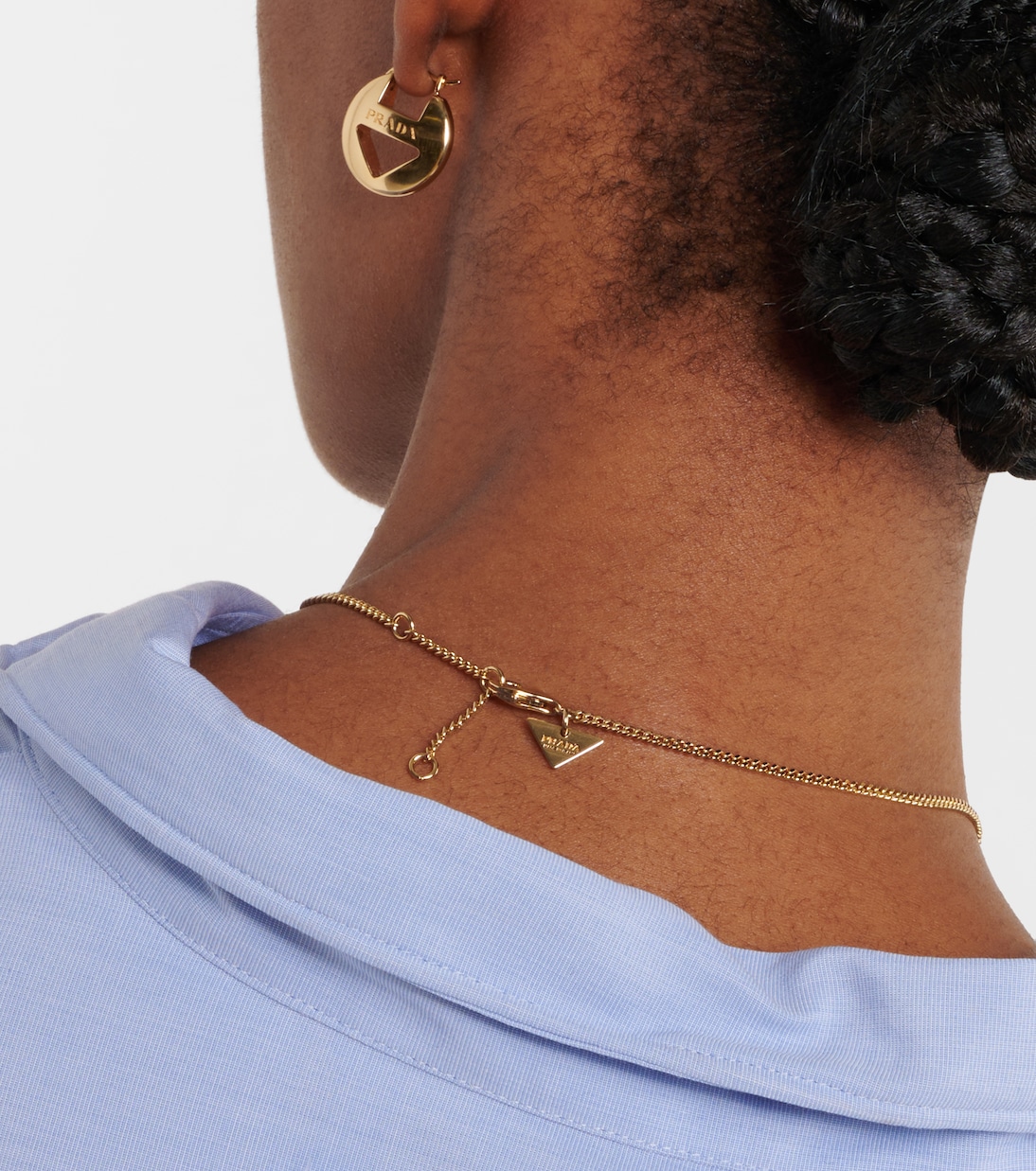 Collana a catena con logo | Prada