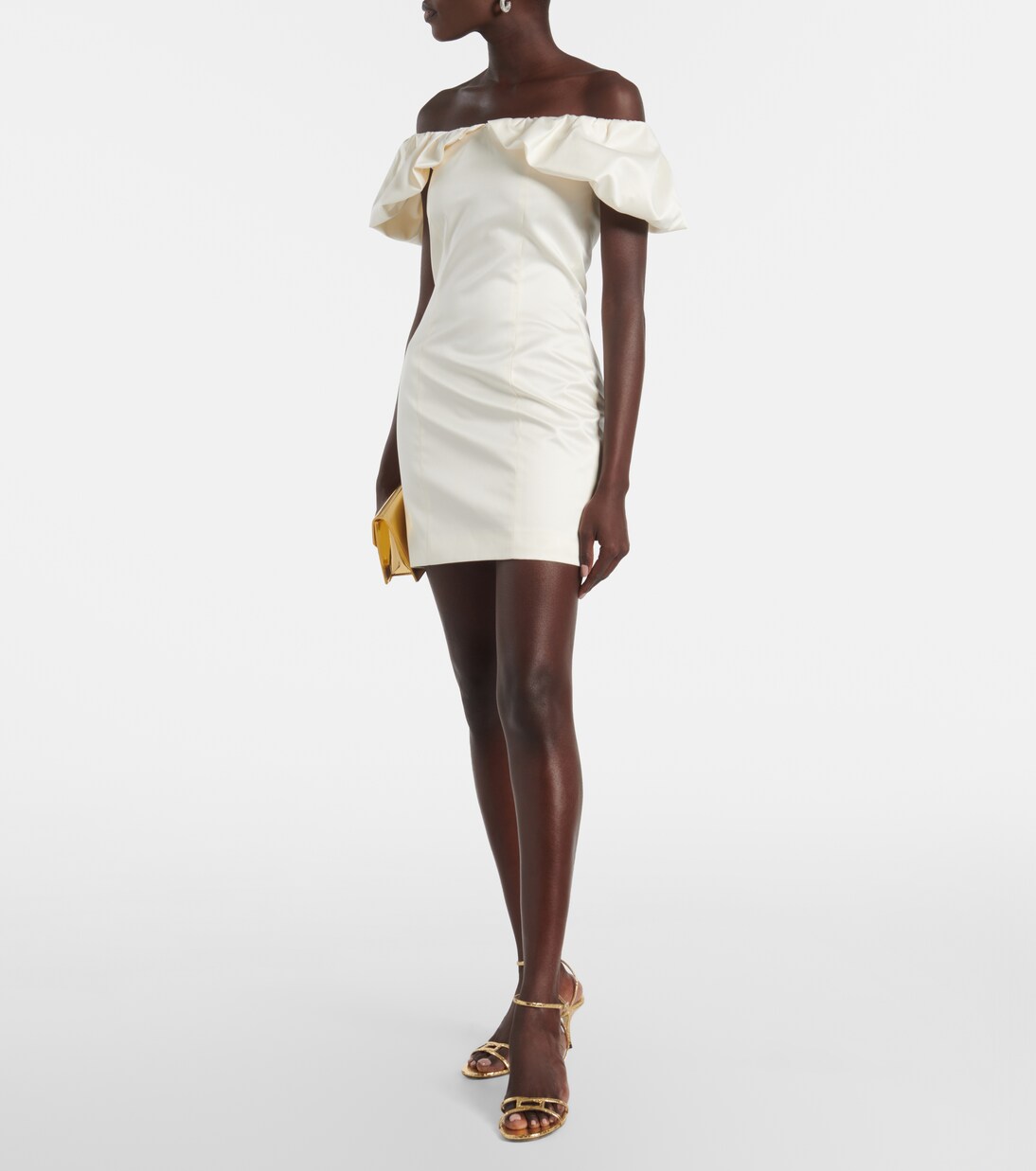 Draped off-shoulder minidress | Rotate