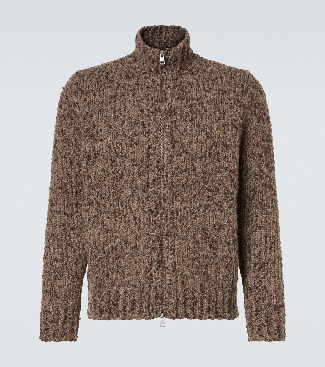 Alpaca and wool zip-up cardigan | Moncler
