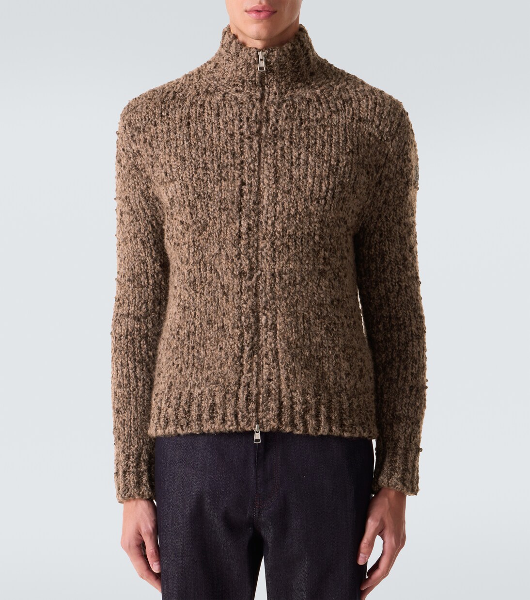 Alpaca and wool zip-up cardigan | Moncler
