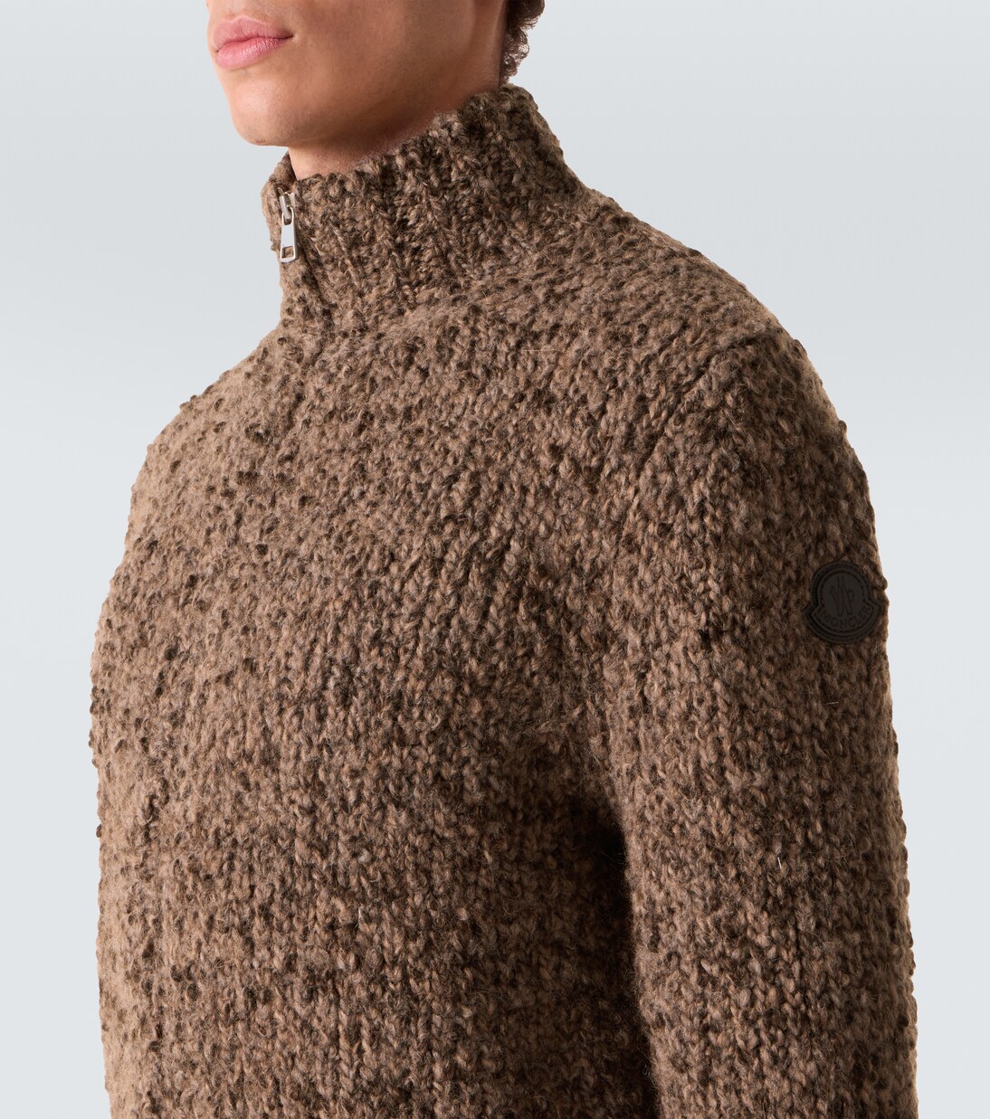 Alpaca and wool zip-up cardigan | Moncler
