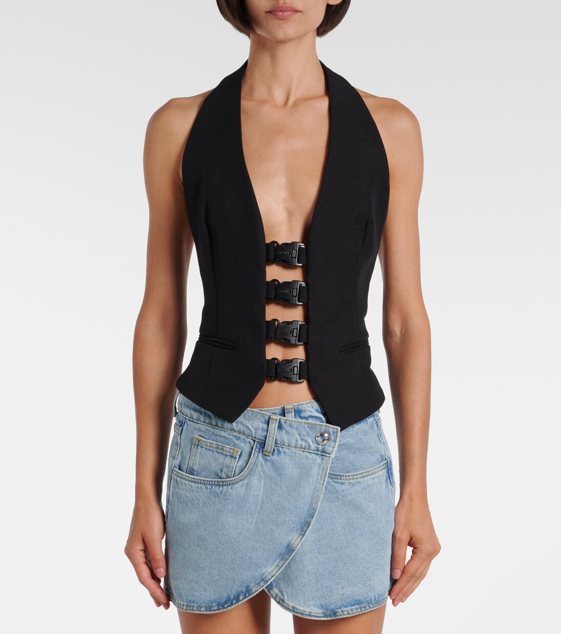 Halterneck open-back top | Coperni