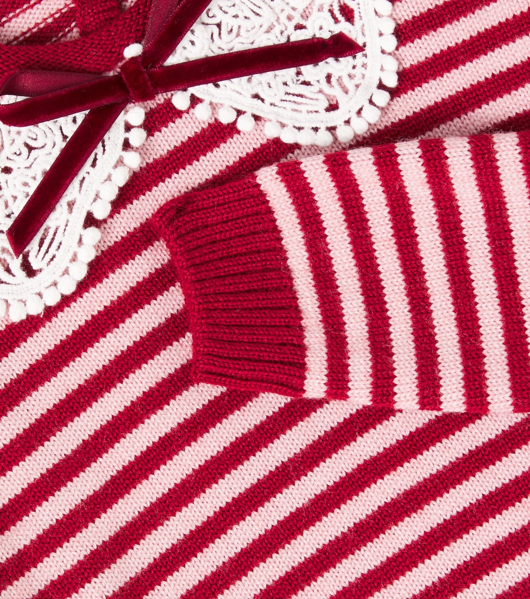 Pull Blanca rayé en laine | La Coqueta