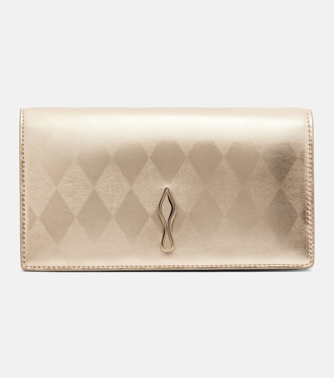 Bettina metallic leather clutch | Christian Louboutin