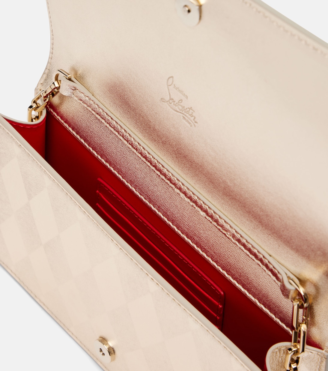 Bettina metallic leather clutch | Christian Louboutin