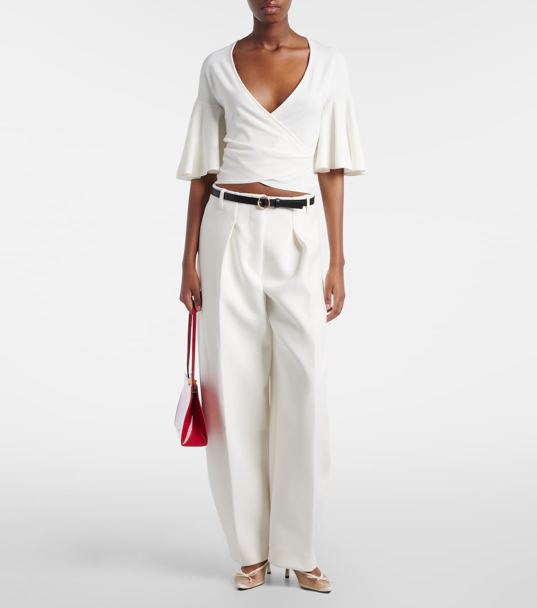 Paysan knitted jersey wrap top | Jacquemus