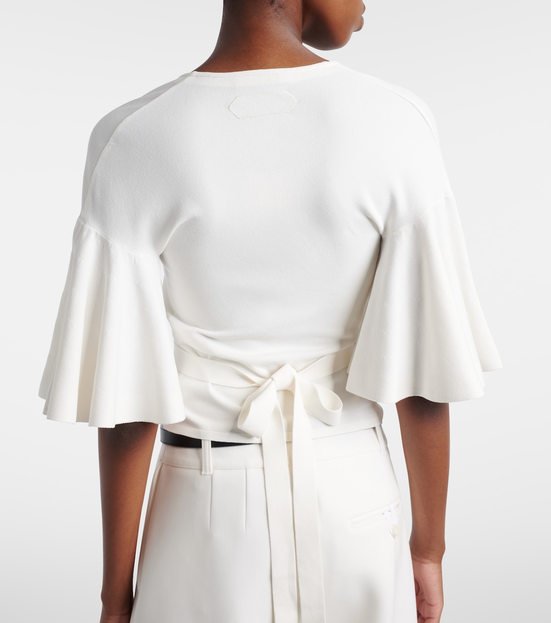 Paysan knitted jersey wrap top | Jacquemus