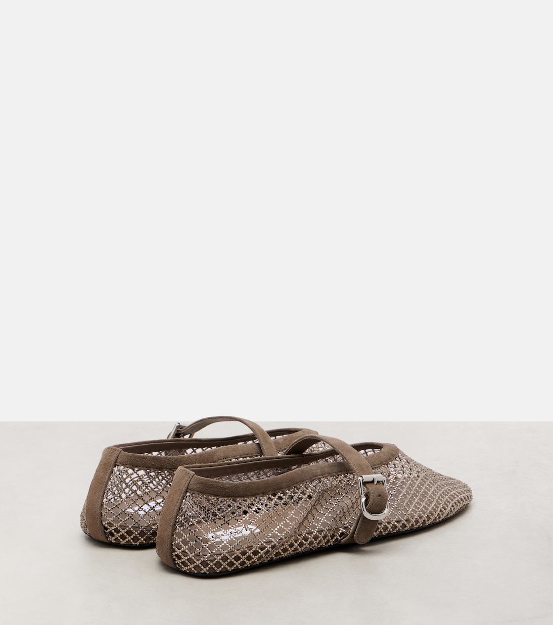 Verzierte Ballerinas mit Veloursleder | Alaïa