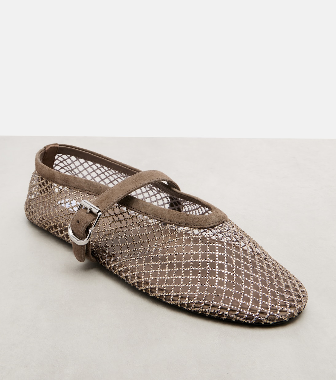 Verzierte Ballerinas mit Veloursleder | Alaïa