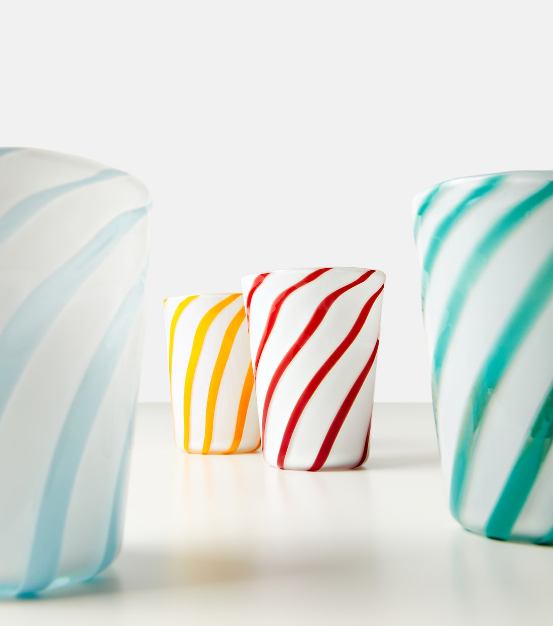 Set of 4 striped glasses  | Bitossi