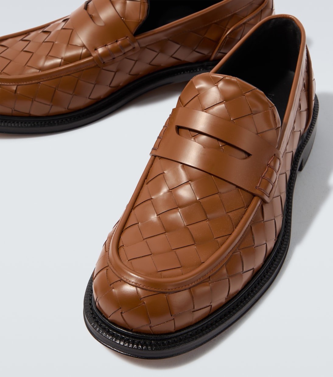 Mocasines James de piel Intrecciato | Bottega Veneta