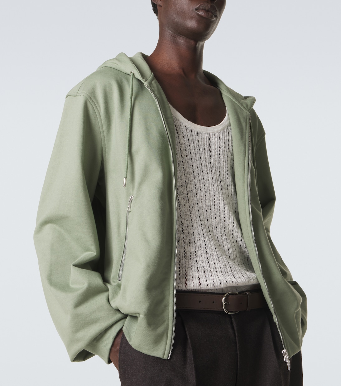 Cotton zip-up hoodie | Dries Van Noten