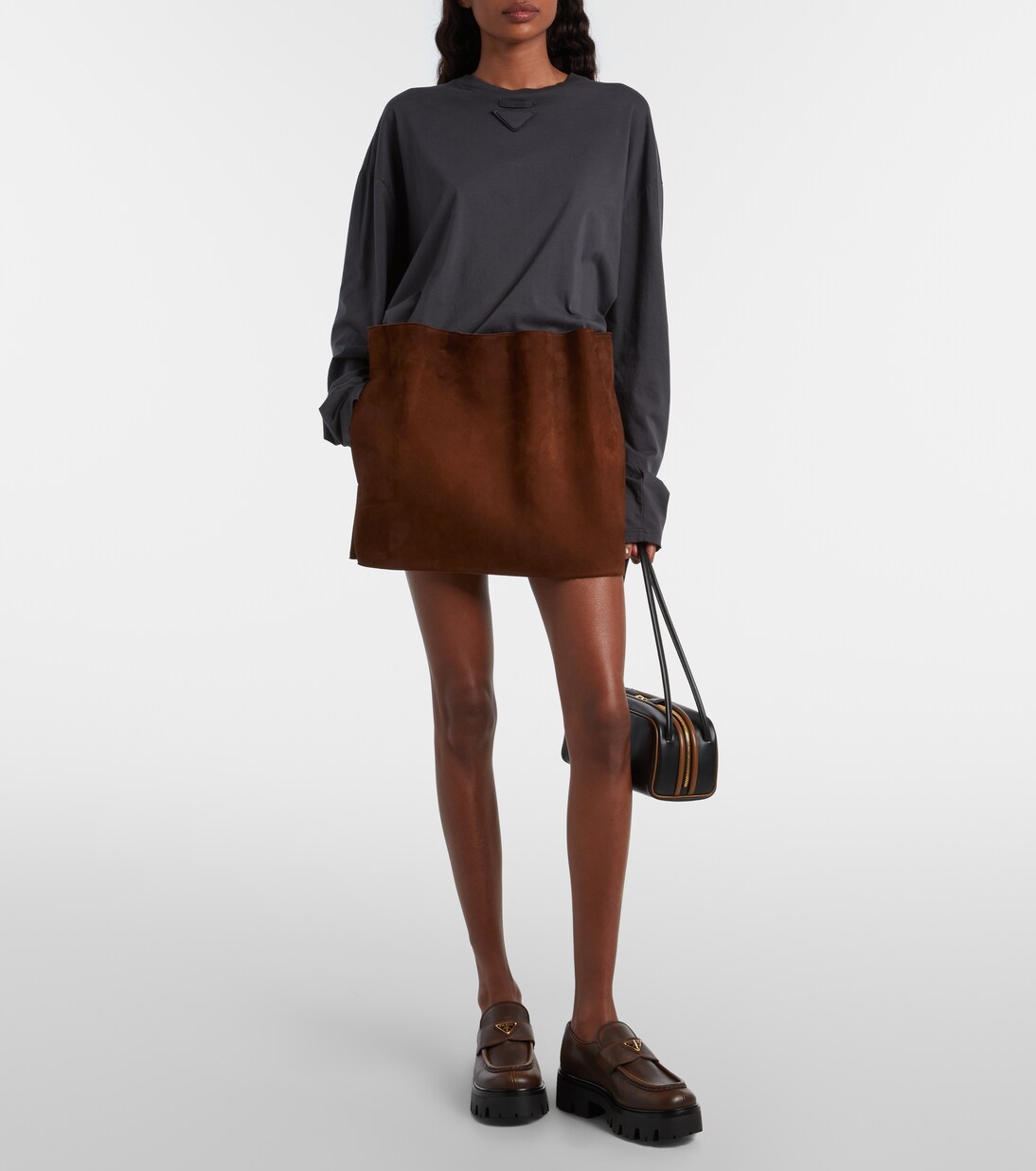 Mocassini in pelle con platform | Prada