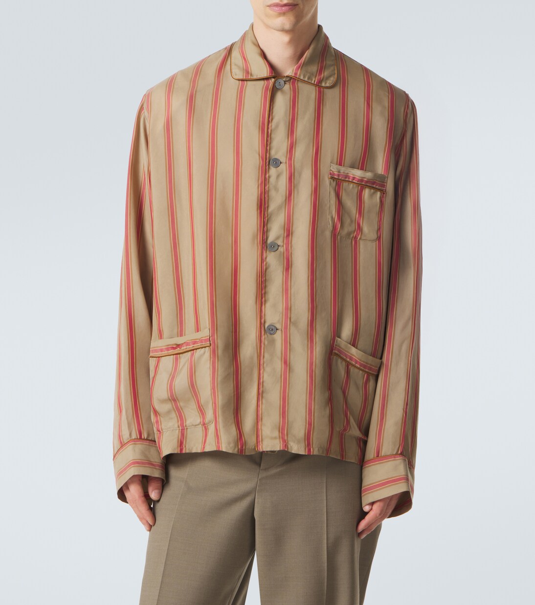 Striped twill shirt | Saint Laurent