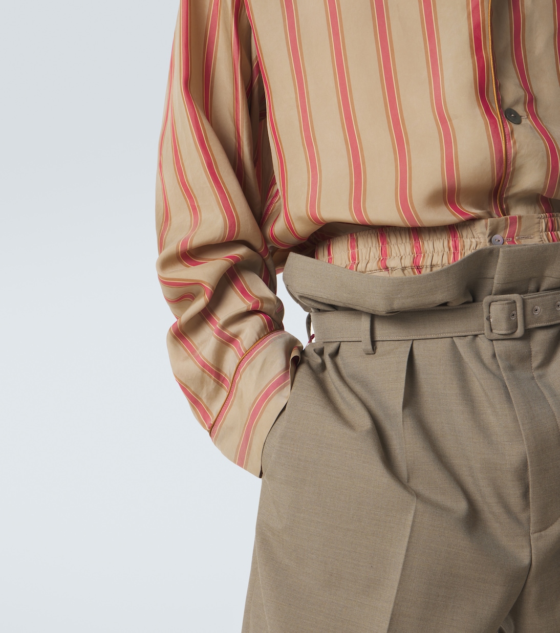 Striped twill shirt | Saint Laurent