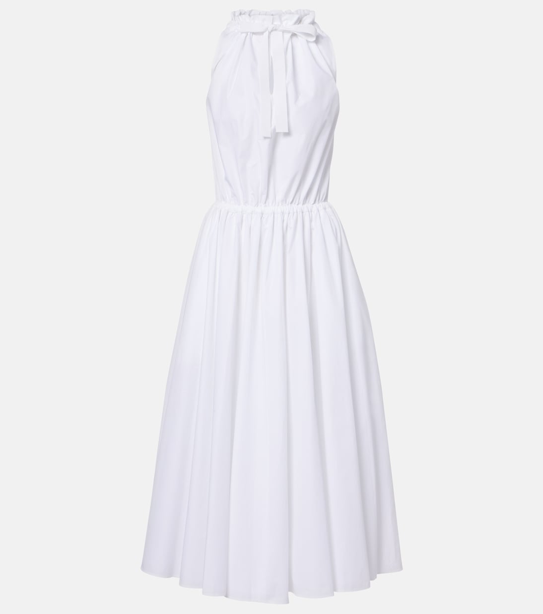 Gathered cotton midi dress | Patou