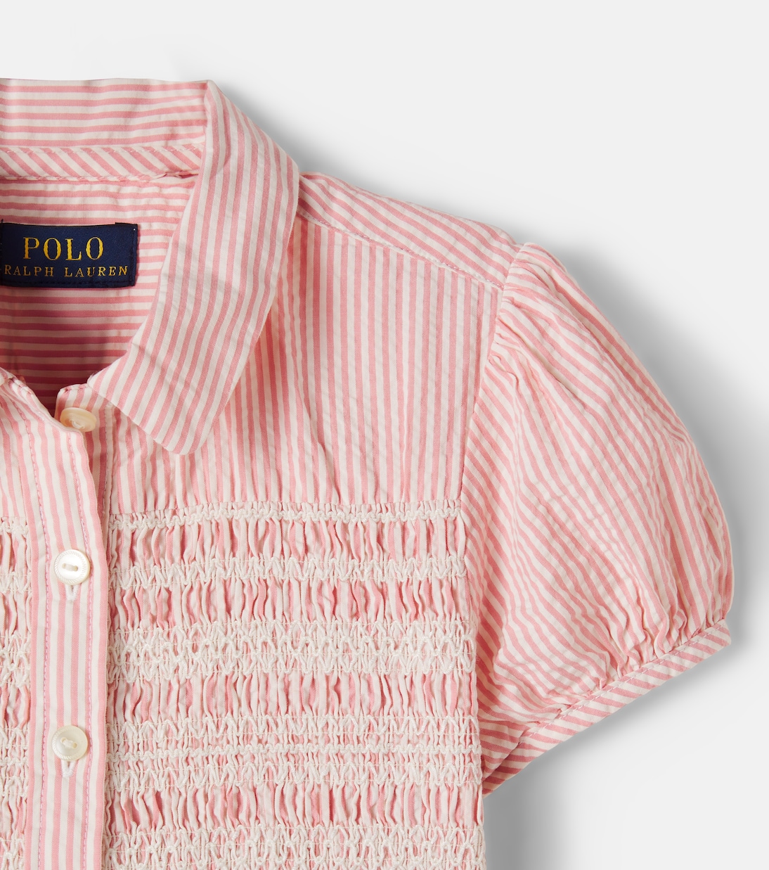 Kleid aus Baumwoll-Seersucker | Polo Ralph Lauren Kids