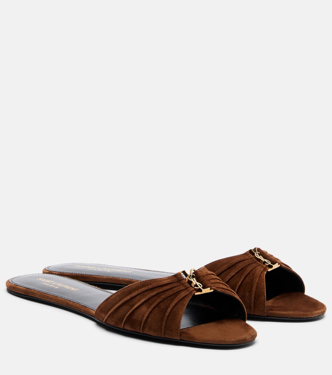 Cassandre suede slides | Saint Laurent