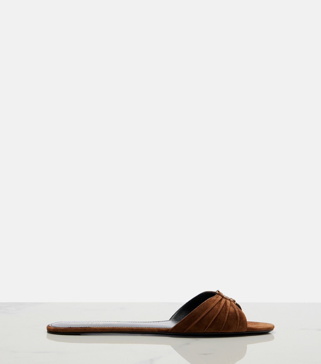 Cassandre suede slides | Saint Laurent