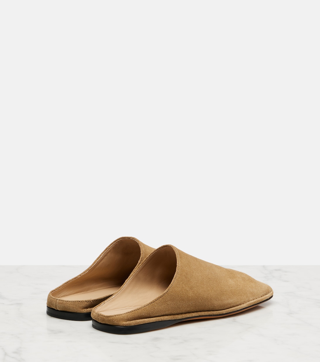 Slippers Piper aus Veloursleder | The Row