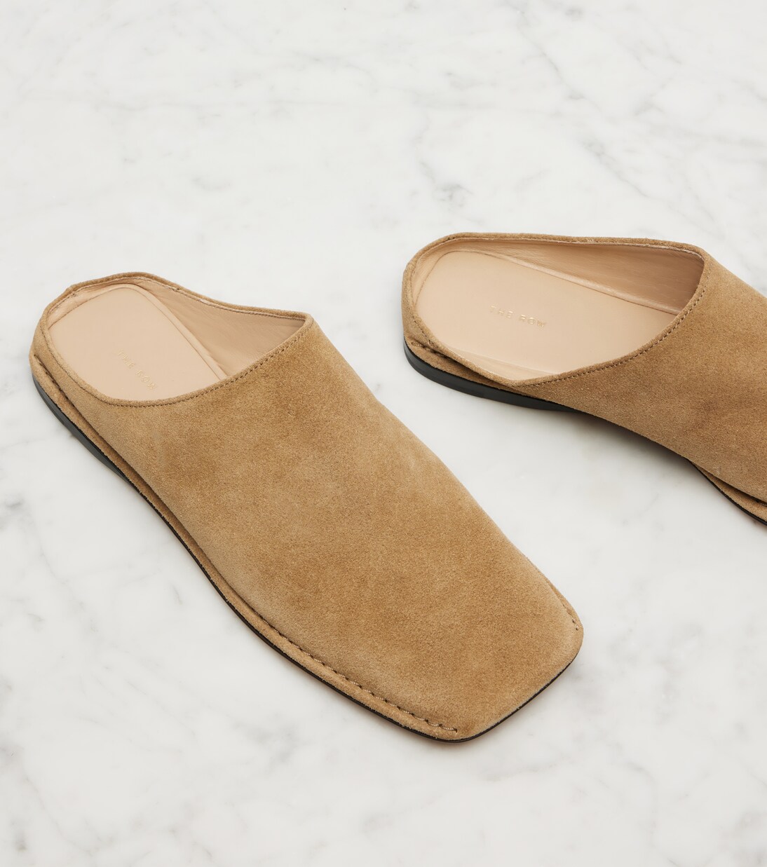 Slippers Piper aus Veloursleder | The Row