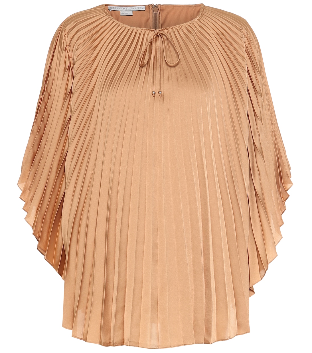 Moama pleated satin top | Stella McCartney