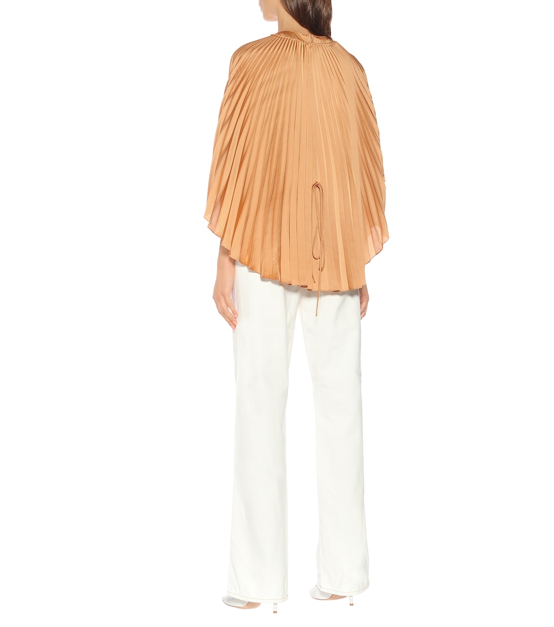 Moama pleated satin top | Stella McCartney