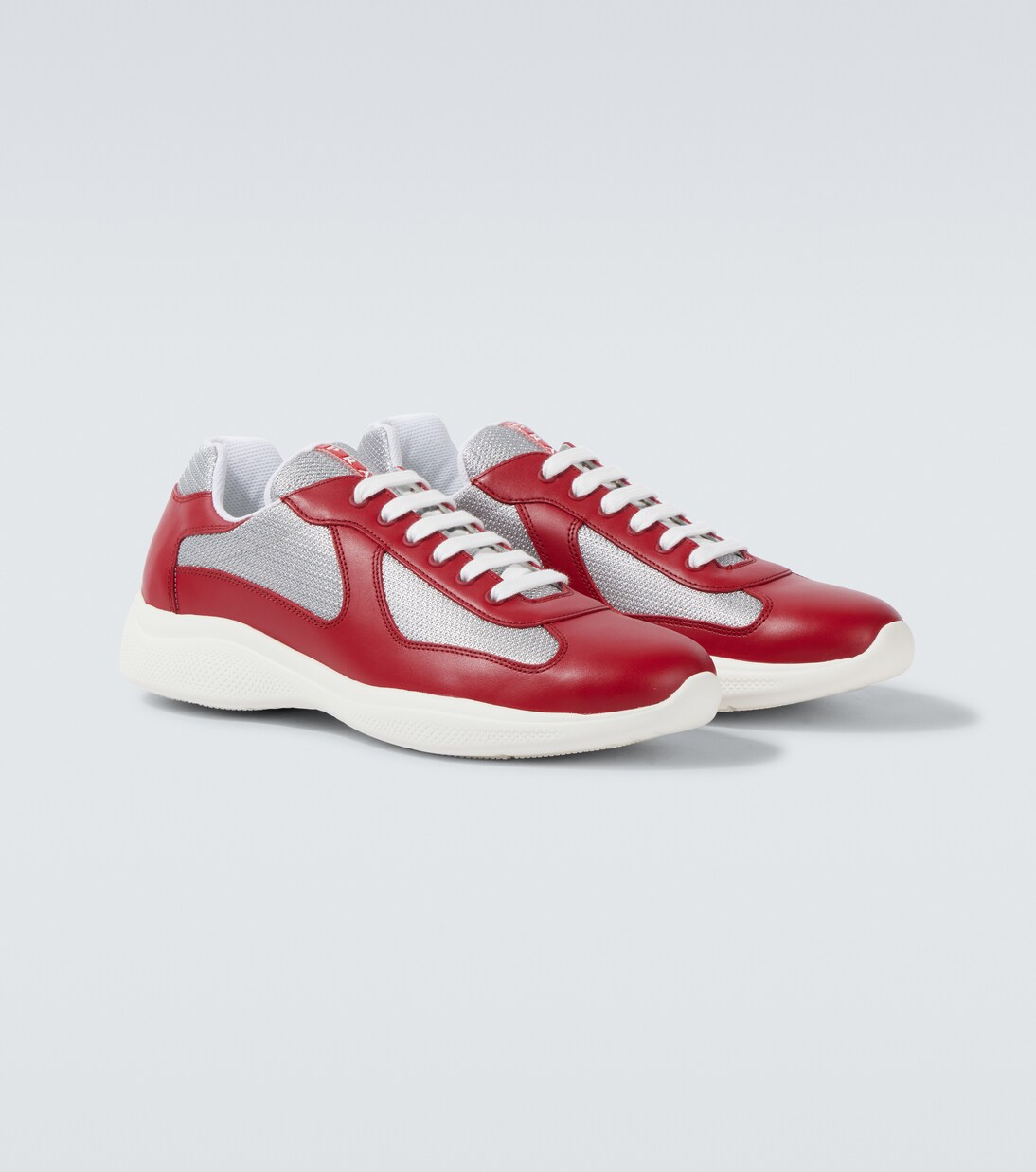 America's Cup leather-trimmed sneakers | Prada