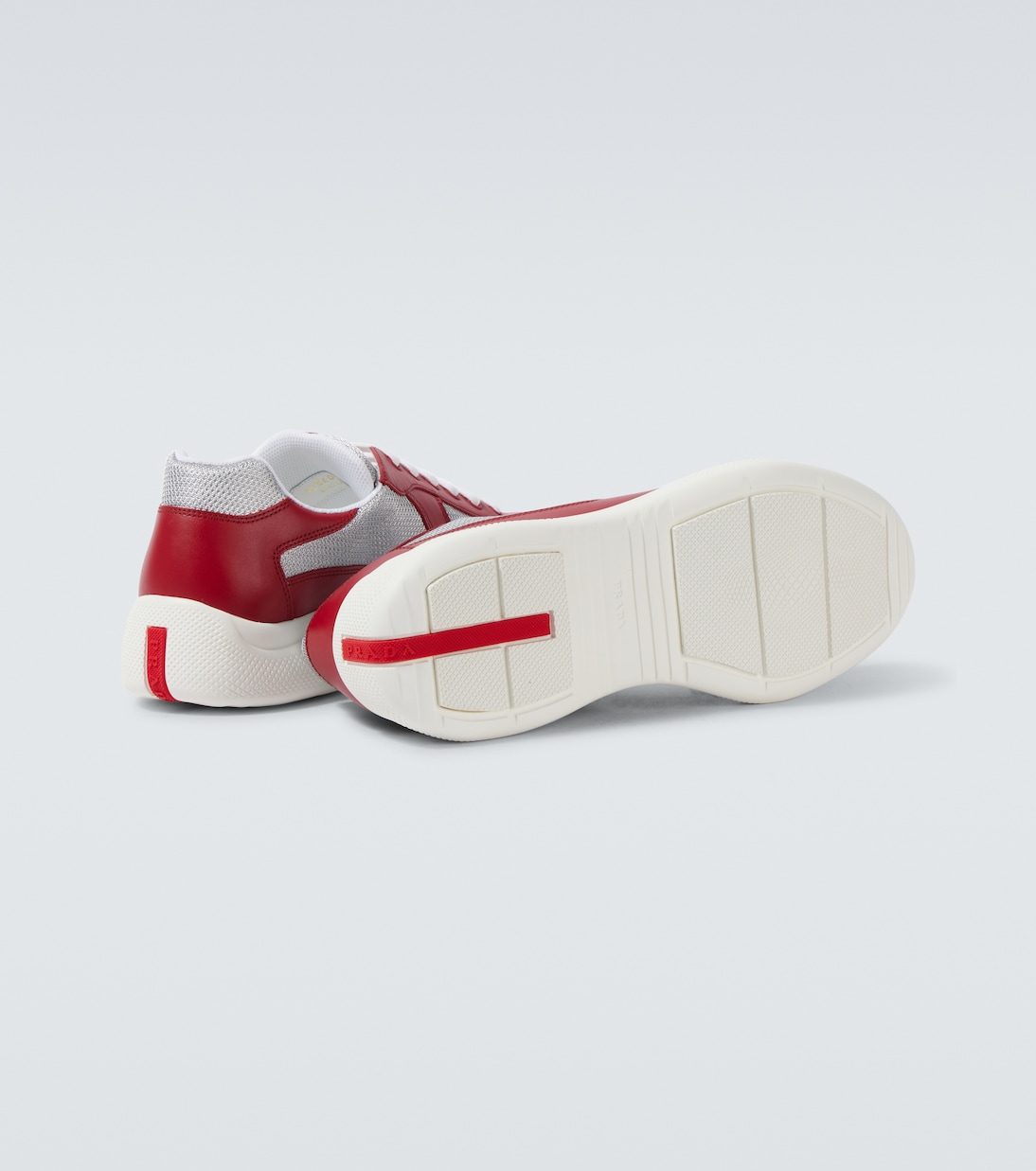 America's Cup leather-trimmed sneakers | Prada