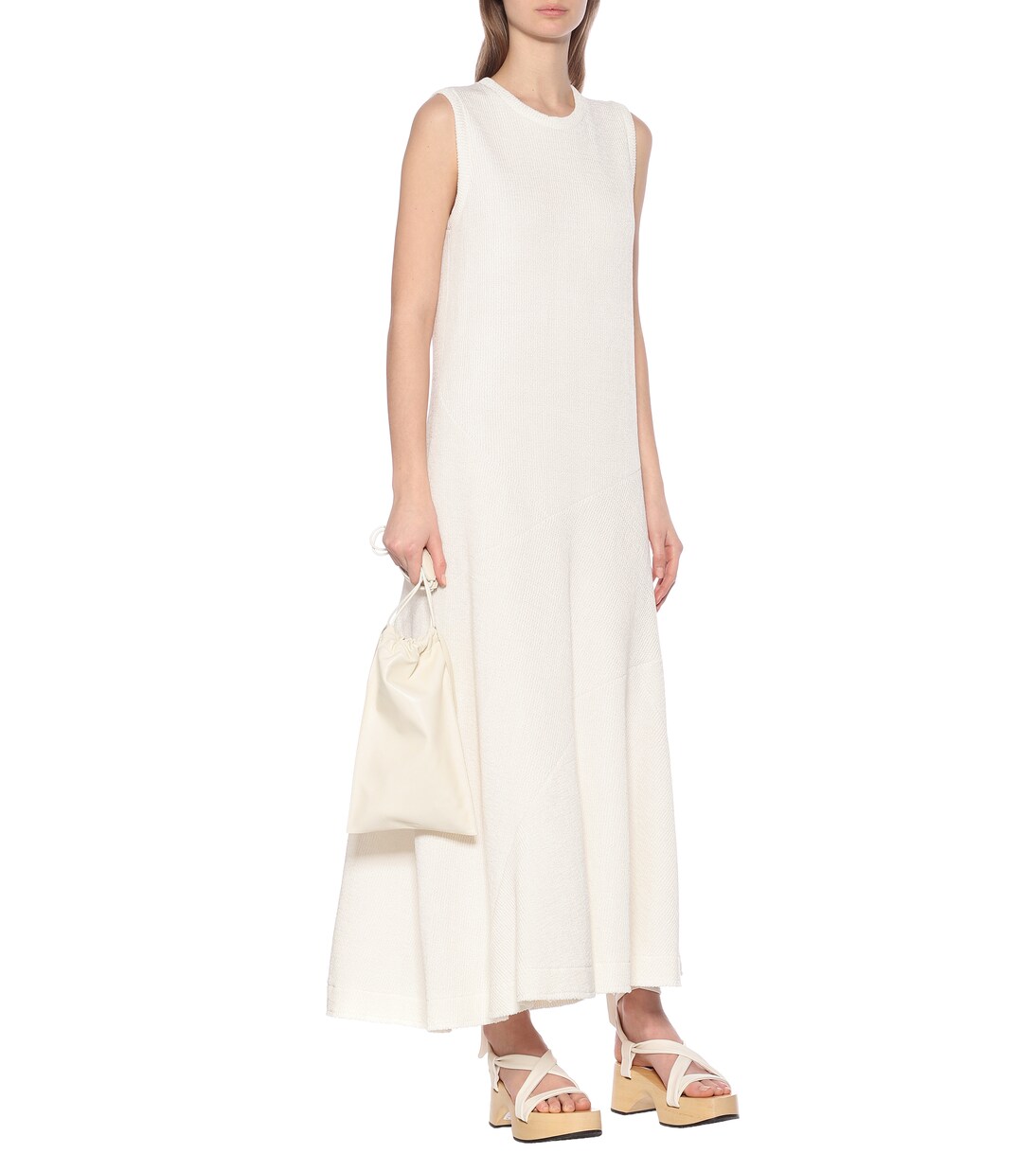 Vestido en mezcla de lino | Jil Sander