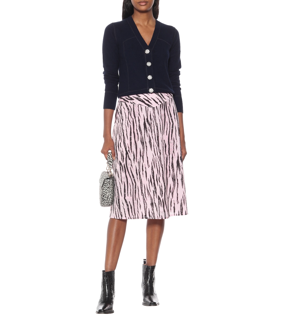 Falda midi Senga con estampado de serpiente | Baum und Pferdgarten