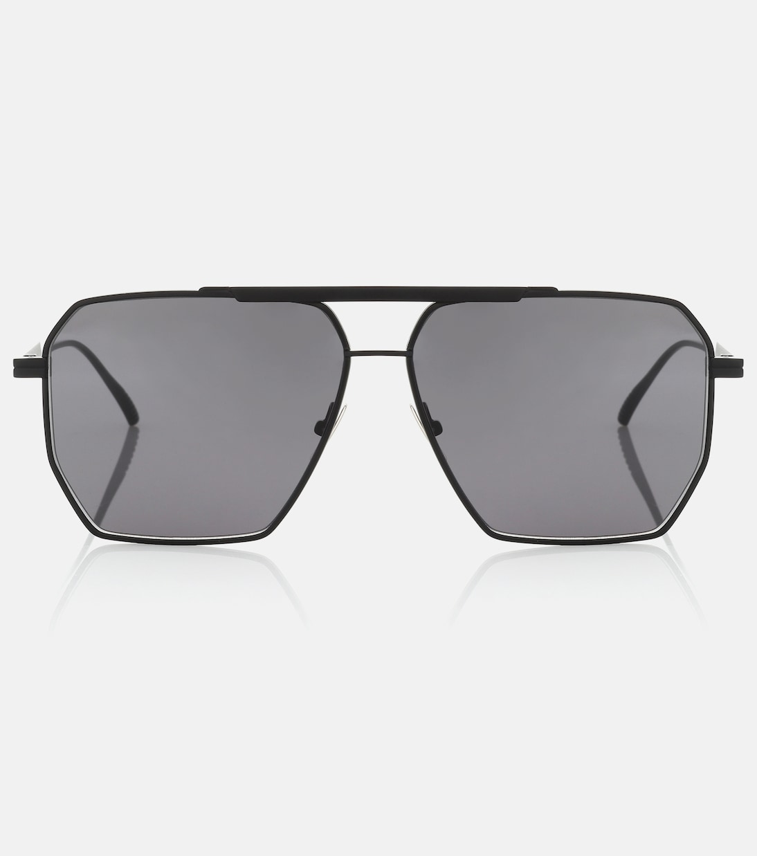 Black square aviator sunglasses outlet