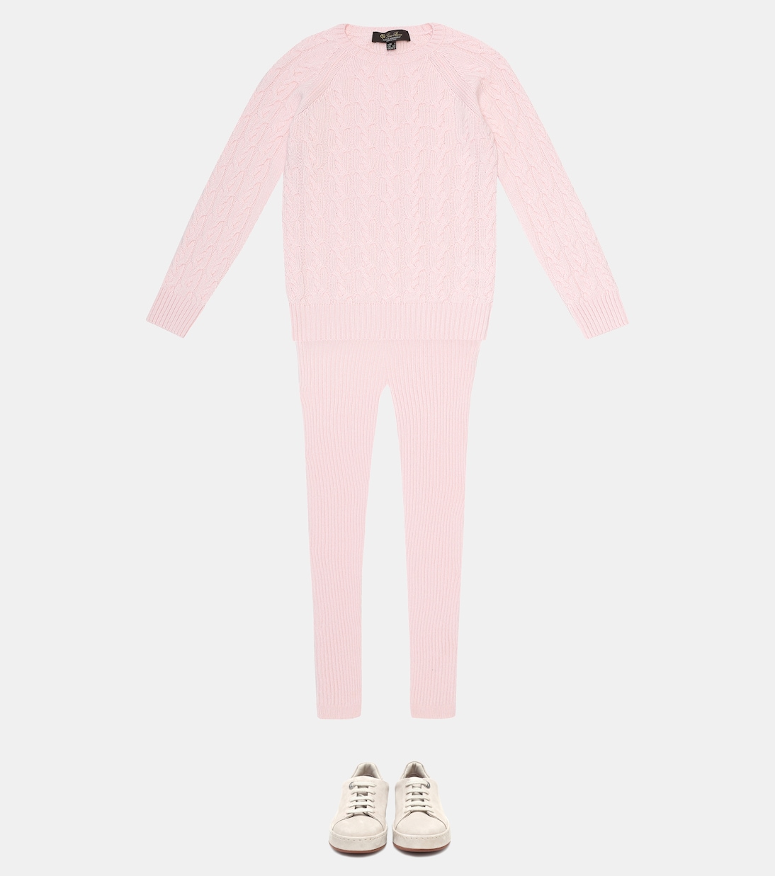 Leggings Comfy de cachemir acanalados | Loro Piana Kids