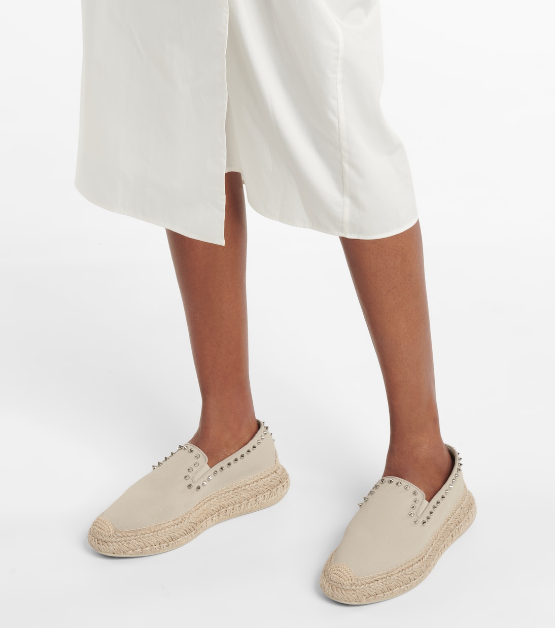 Espaboat studded canvas espadrilles | Christian Louboutin