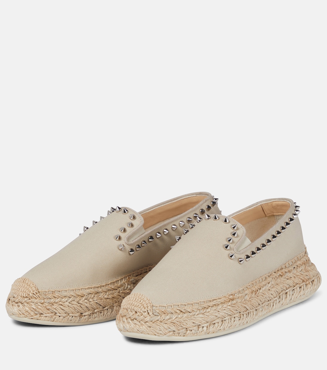 Espaboat studded canvas espadrilles | Christian Louboutin