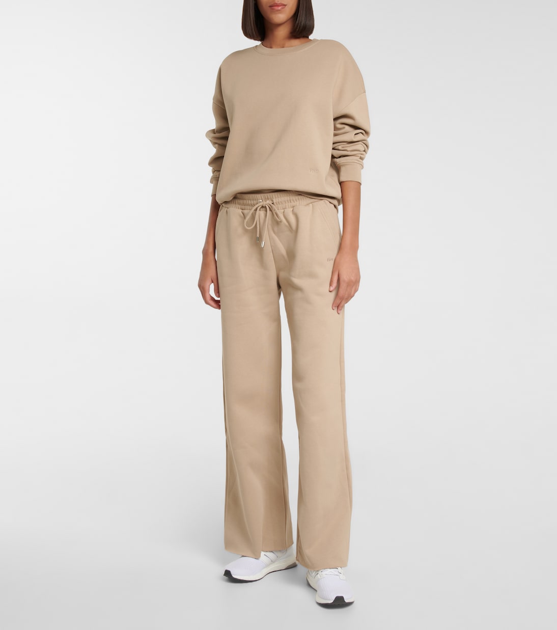 High-rise cotton-blend sweatpants | Frame