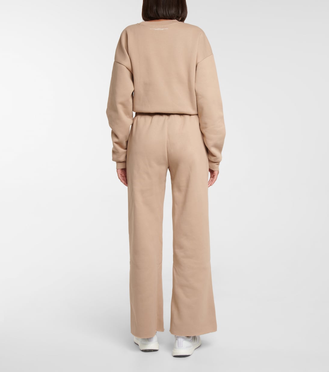 High-rise cotton-blend sweatpants | Frame