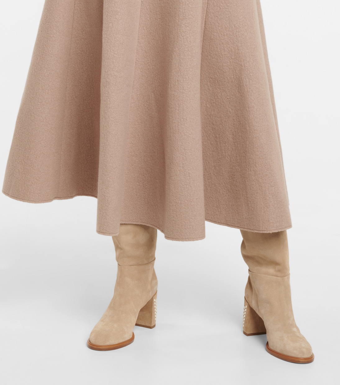 Falda midi Maureen plisada de tiro alto | Gabriela Hearst