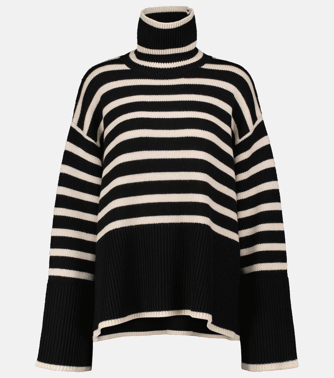 Rollkragenpullover aus Wolle und Baumwolle | Toteme