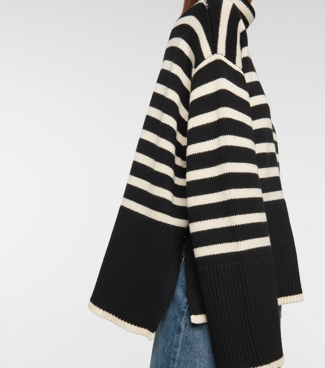 Rollkragenpullover aus Wolle und Baumwolle | Toteme