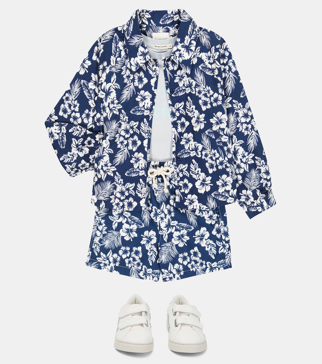 Camisa Hibiscus de sarga de algodón | The New Society